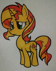 Size: 2267x2868 | Tagged: safe, artist:php92, sunset shimmer, pony, unicorn, g4, female, high res, solo, sunsad shimmer