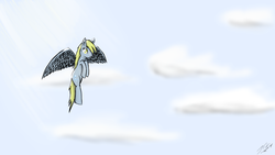 Size: 1920x1080 | Tagged: safe, artist:jtkm, derpy hooves, pegasus, pony, g4, female, mare, solo
