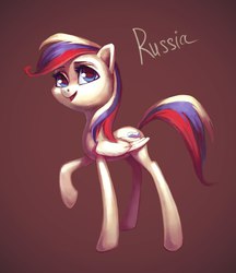 Size: 886x1024 | Tagged: safe, artist:holivi, pony, g4, female, mare, nation ponies, ponified, russia, solo