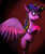 Size: 2916x3443 | Tagged: safe, artist:sharpieboss, twilight sparkle, alicorn, pony, g4, belly button, dark, female, high res, mare, rainbow power, rainbow power-ified, sad, solo, twilight sparkle (alicorn)