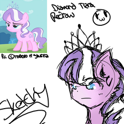 Size: 1000x1000 | Tagged: safe, artist:crypno-the-pegasus, diamond tiara, g4, female, solo