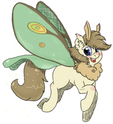 Size: 928x1024 | Tagged: artist needed, safe, oc, oc only, oc:moon dust, mothpony, original species, solo