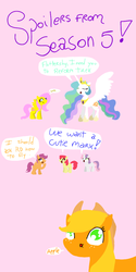 Size: 500x1000 | Tagged: safe, artist:foxlytails, apple bloom, applejack, fluttershy, princess celestia, scootaloo, sweetie belle, g4, cutie mark crusaders, that pony sure does love apples