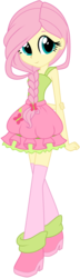 Size: 984x3437 | Tagged: safe, artist:oathkeeper21, fluttershy, equestria girls, g4, alternate hairstyle, braid, clothes, cute, female, shyabetes, simple background, skirt, socks, solo, transparent background, vector, zettai ryouiki