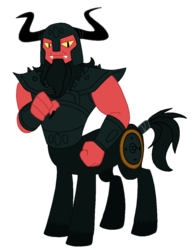 Size: 788x1014 | Tagged: safe, artist:skyjagged, lord tirek, g1, g4, hilarious in hindsight, male, redesign, simple background, solo, transparent background
