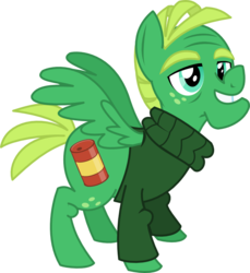 Size: 740x809 | Tagged: safe, artist:itoruna-the-platypus, tank, pegasus, pony, g4, clothes, male, old, ponified, ponified pony pets, simple background, solo, sweater, transparent background, vector