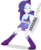 Size: 2470x3026 | Tagged: safe, artist:katequantum, rarity, equestria girls, g4, my little pony equestria girls: rainbow rocks, belf, blouse, boots, bracelet, clothes, eyes closed, female, grin, hair, high res, jewelry, keytar, makeup, musical instrument, shoes, simple background, skirt, smiling, solo, teenager, top, transparent background, vector