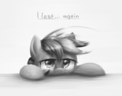 Size: 565x445 | Tagged: safe, artist:sy-vs, rainbow dash, g4, black and white, female, grayscale, monochrome, solo