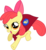 Size: 4877x5265 | Tagged: safe, artist:incognito-i, apple bloom, g4, my little pony: friendship is magic, one bad apple, absurd resolution, cape, clothes, female, simple background, solo, transparent background, vector