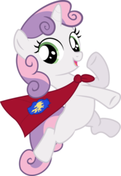 Size: 4000x5818 | Tagged: safe, artist:incognito-i, sweetie belle, g4, one bad apple, cape, clothes, female, simple background, solo, transparent background, vector