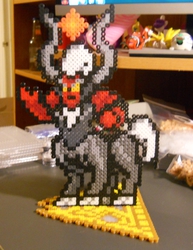 Size: 568x734 | Tagged: safe, artist:corneliusedmond, lord tirek, g4, season 4, twilight's kingdom, beads, etsy, perler beads, scorpan's necklace, sprite