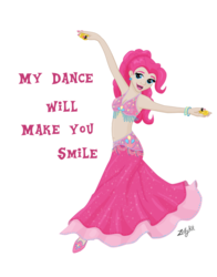 Size: 600x764 | Tagged: safe, artist:zellykat, pinkie pie, human, g4, beautiful, belly button, belly dancer, belly dancer outfit, bikini top, bracelet, cleavage, clothes, ear piercing, earring, female, humanized, jewelry, long skirt, looking at you, midriff, nail polish, piercing, skirt, solo