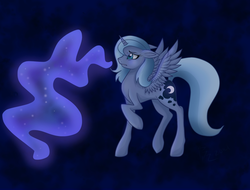 Size: 1623x1231 | Tagged: safe, artist:derpsonhooves, princess luna, g4, female, magic, s1 luna, solo