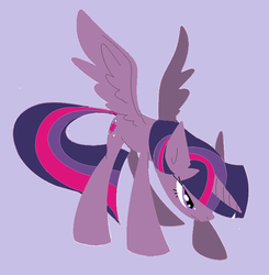 Size: 653x665 | Tagged: safe, artist:gobixhoukou, twilight sparkle, alicorn, pony, g4, female, mare, solo, twilight sparkle (alicorn)