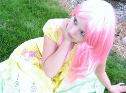 Size: 2511x1854 | Tagged: safe, artist:lilium666, fluttershy, human, g4, cosplay, irl, irl human, photo, solo