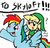 Size: 584x556 | Tagged: safe, artist:flygontamer493, rainbow dash, g4, link, riding, the legend of zelda