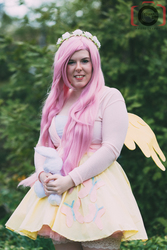 Size: 1333x2000 | Tagged: safe, artist:mintyblitzz, fluttershy, human, g4, clothes, cosplay, female, irl, irl human, photo, solo, sweater, sweatershy