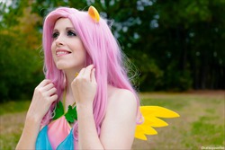 Size: 3137x2100 | Tagged: safe, artist:flying-fox, artist:koi-ishly, fluttershy, human, g4, cosplay, high res, irl, irl human, photo, solo