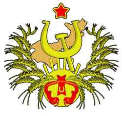 Size: 1400x1336 | Tagged: safe, artist:altycoggydeer, communism, emblem, hammer and horseshoe, russian, soviet union, stalliongrad, wheat