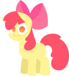 Size: 1770x1952 | Tagged: safe, artist:zacatron94, apple bloom, earth pony, pony, g4, female, filly, foal, simple background, solo, transparent background