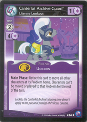 Size: 494x693 | Tagged: safe, enterplay, canterlot nights, g4, my little pony collectible card game, ccg, male, royal guard, solo