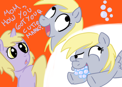 Size: 1400x1000 | Tagged: safe, artist:d3rpy, derpy hooves, dinky hooves, pegasus, pony, g4, cutie mark, female, mare