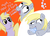 Size: 1400x1000 | Tagged: safe, artist:d3rpy, derpy hooves, dinky hooves, pegasus, pony, g4, cutie mark, female, mare