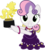 Size: 4000x4489 | Tagged: safe, artist:jeatz-axl, sweetie belle, pony, unicorn, for whom the sweetie belle toils, g4, my little pony: friendship is magic, award, bipedal, champion, clothes, dress, female, happy, holding, looking at you, purple dress, simple background, smiling, solo, statue, teeth, transparent background, trophy, vector, victory, winner