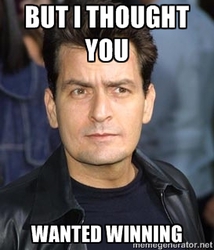 Size: 273x319 | Tagged: safe, rarity, diamond dog, human, g4, barely pony related, charlie sheen, image macro, irl, irl human, meme, photo, pun, winning