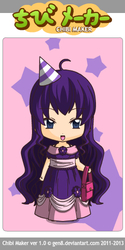 Size: 250x500 | Tagged: safe, artist:turbotowns, rarity, human, g4, chibi, chibimaker, female, humanized, solo