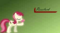 Size: 1920x1080 | Tagged: safe, artist:rainbowrage12, roseluck, g4, female, flower, solo, wallpaper