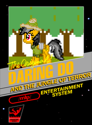 Size: 1536x2087 | Tagged: source needed, safe, daring do, g4, /mlp/, box art, daring do and the jungle of terror, female, nintendo, nintendo entertainment system, solo, video game