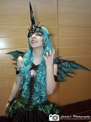 Size: 596x800 | Tagged: safe, queen chrysalis, human, g4, cosplay, irl, irl human, photo, solo