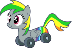 Size: 1492x983 | Tagged: safe, artist:zacatron94, oc, oc only, oc:wheely bopper, original species, wheelpone, simple background, solo, transparent background, vector