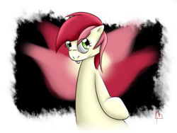 Size: 1600x1200 | Tagged: safe, artist:shadowsn25, roseluck, g4, :p, bucktooth, female, solo