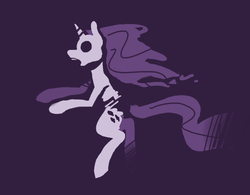 Size: 844x657 | Tagged: safe, artist:enma-darei, pony, unicorn, solo, spooky scare