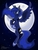 Size: 1920x2560 | Tagged: safe, artist:lionylioness, princess luna, pony, g4, bipedal, female, flying, moon, night, solo, stars