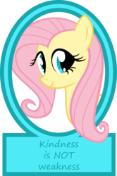 Size: 1327x2000 | Tagged: safe, artist:the smiling pony, fluttershy, pony, g4, bust, female, looking at you, mouthpiece, portrait, positive message, positive ponies, simple background, smiling, solo, transparent background