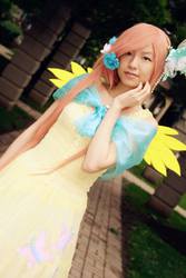 Size: 1366x2048 | Tagged: safe, artist:eiloria, fluttershy, human, g4, cosplay, irl, irl human, photo, solo