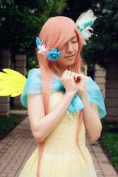 Size: 1366x2048 | Tagged: safe, artist:eiloria, fluttershy, human, g4, cosplay, irl, irl human, photo, solo