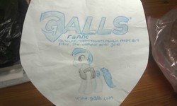 Size: 800x480 | Tagged: safe, body armor, bulletproof vest, galls, logo, ponified, traditional art