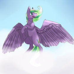 Size: 1280x1280 | Tagged: safe, artist:dozymouse, oc, oc only, pegasus, pony, large wings, solo