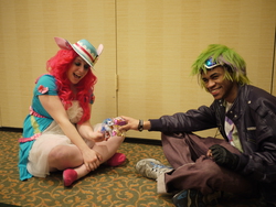 Size: 4000x3000 | Tagged: safe, pinkie pie, spike, human, g4, cosplay, irl, irl human, photo