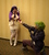 Size: 2791x3095 | Tagged: safe, artist:frist44, rarity, spike, human, g4, big apple ponycon, convention, cosplay, fire ruby, irl, irl human, offering, photo