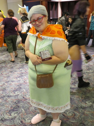 Size: 3000x4000 | Tagged: artist needed, safe, granny smith, human, g4, 2012, anime weekend atlanta, convention, cosplay, glasses, irl, irl human, photo, solo