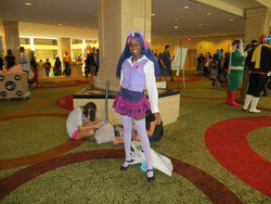 Size: 4000x3000 | Tagged: safe, artist:tigerlillys, twilight sparkle, human, g4, 2012, anime weekend atlanta, clothes, convention, cosplay, irl, irl human, photo, skirt