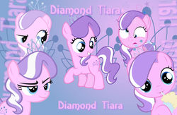 Size: 920x600 | Tagged: safe, artist:kawaiinikki, diamond tiara, g4, cute, cutie mark, derp, diamondbetes, milkshake, vector, wallpaper