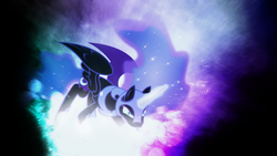 Size: 1920x1080 | Tagged: safe, artist:omniscient-duck, artist:theshadowstone, nightmare moon, g4, female, lens flare, magic, solo, vector, wallpaper