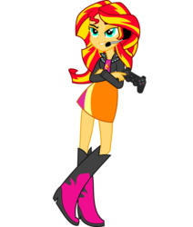 Size: 11111x13109 | Tagged: artist needed, safe, sunset shimmer, equestria girls, g4, absurd resolution, awesome, called it, crossed arms, female, gamer, gamer sunset, headset, hilarious in hindsight, simple background, solo, transparent background, vector