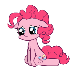 Size: 762x745 | Tagged: safe, artist:momo, pinkie pie, ask harajukupinkiepie, g4, animated, cute, diapinkes, female, simple background, solo
